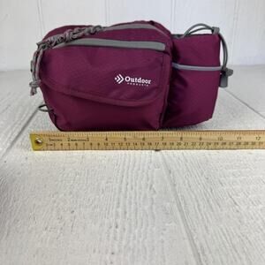 Outdoor Products Waist Pack Unisex One Size Maroon Trail Hiking Fanny Bag Camp